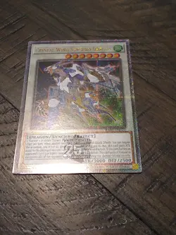 YuGiOh Crystal Wing Synchro Dragon Quarter Century Secret Rare RA02-EN029 - Image 1