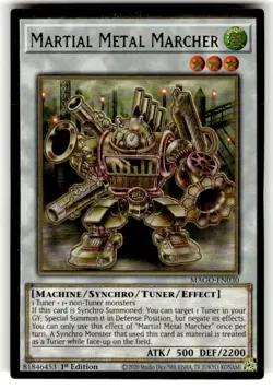 Yugioh Martial Metal Marcher MAGO-EN030 PREMIUM GOLD RARE 1st Edition NM - Image 1