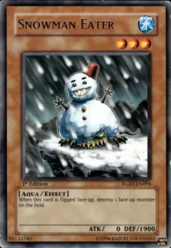 Snowman Eater - Rare 1st Edition RGBT-EN094 - HP - YuGiOh - Image 1