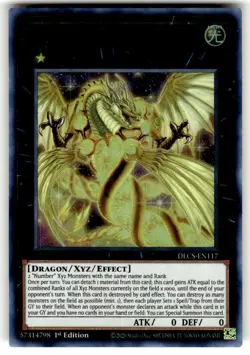 YUGIOH - Number 100: Numeron Dragon (Blue) - DLCS-EN117 - Ultra Rare - 1st Editi - Image 1