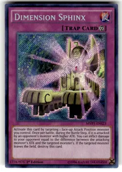Yugioh Dimension Sphinx MVP1-ENS23 - Secret Rare - Near Mint - 1st - Image 1