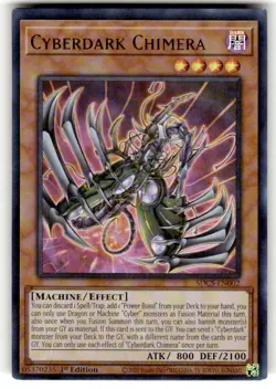 Yugioh Cyberdark Chimera SDCS-EN002 Ultra Rare 1st Ed NM - Image 1