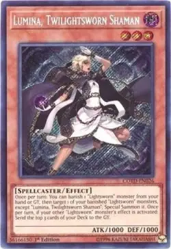 Lumina, Twilightsworn Shaman - 1st Edition Code of the Duelist LP YuGiOh - Image 1
