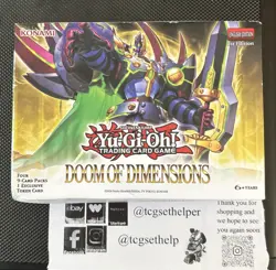 Yugioh Doom Of Dimensions 4 Pack Mini Box plus Exclusive Token Card - Image 1