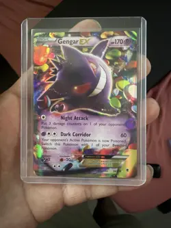 Pokemon TCG XY Phantom Forces Gengar EX Full Art Holo Rare Card 34/119 - Image 1