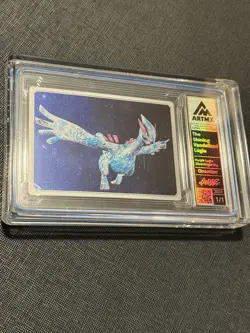 ArtMX The Shining Vandalized Lugia Purple/Silver Custom Card Onemizer Piggybanx - Image 1