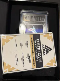 ArtMX The Shining Vandalized Lugia Purple/Silver Custom Card Onemizer Piggybanx - Image 5