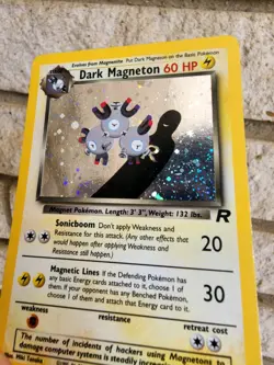 Pokemon Dark Magneton TCG Holo Rare Card 11/82 Unlimited Team Rocket - Image 3