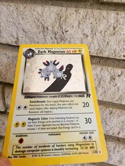 Pokemon Dark Magneton TCG Holo Rare Card 11/82 Unlimited Team Rocket - Image 4
