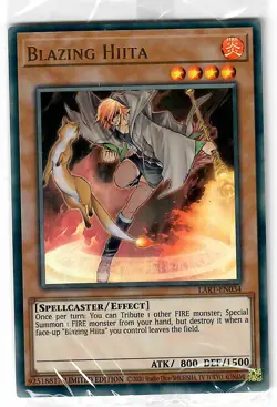 Yu-Gi-Oh! Sealed Lost Art Card - Blazing Hiita (LART-EN034) - Image 1