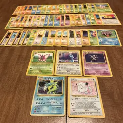 Pokemon Bulk Wotc 61 Card Vintage Lot 1st Edition Rare Holo Shadowless - Image 1
