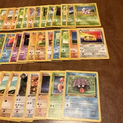 Pokemon Bulk Wotc 61 Card Vintage Lot 1st Edition Rare Holo Shadowless - Image 5