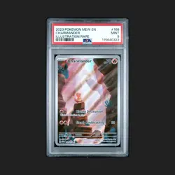 Pokemon TCG Charmander Holo Card Illustration Rare SV151 Card 168/165 PSA 9 - Image 1