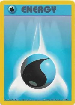 Pokemon TCG Card - Water Energy 102/102 | Base Set Unlimited | LP! - Image 1