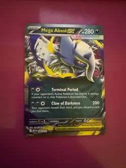 Mega Absol EX 086/132 Full Art NM/M Mega Evolution Pokemon Card - Image 1