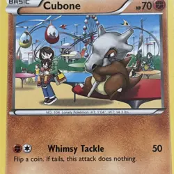 Pokemon TCG Cubone XY BREAKthrough 77/162 Regular Common Card NM - Image 2