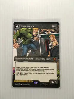 MTG Eddie Brock / Venom, Lethal Protector Borderless Card #0224 Spider-Man - Image 1