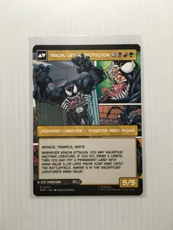 MTG Eddie Brock / Venom, Lethal Protector Borderless Card #0224 Spider-Man - Image 2