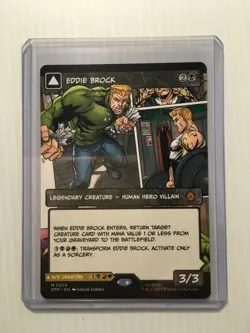 MTG Eddie Brock / Venom, Lethal Protector Borderless Card #0224 Spider-Man - Image 3