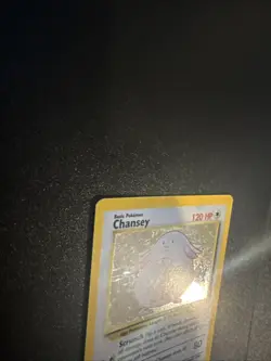 Chansey 3/102 - Holo Rare - Base Set Pokemon Card MP - Image 2