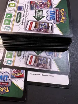 36x Pokemon S&V: Obsidian Flames Code Cards Codes ONLINE LIVE - SENT NOW! - Image 1