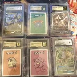 6 Card Graded lot Pokemon Japanese/english CGC slab lot prestine 10, Gem 10, M9 - Image 1
