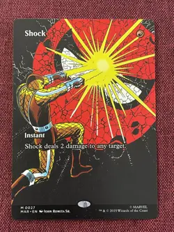 Shock FULL ART #27 NM/M MTG Spiderman Magic Card Marvel - Image 1