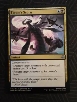mtg tyrant's scorn war of the spark - Image 1