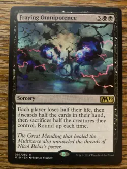 Fraying Omnipotence [Core Set 2019] Magic MTG - Image 1