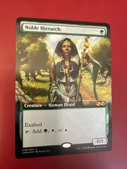 MTG - Noble Hierarch - FOIL Ultimate Box Topper - Ultimate Masters - NM/MT -New! - Image 1