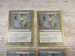 4x Plow Under - NM/EX - World Championship Deck - English - OOP MTG Playset - Image 2