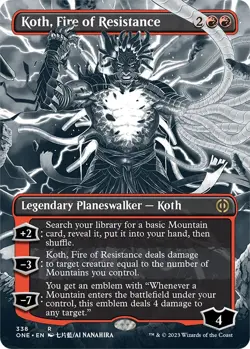 Koth, Fire of Resistance (Borderless) - 338 / English / Near Mint MTG - Image 1