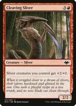 CLEAVING SLIVER X 4 N/M- MODERN HORIZONS MAGIC THE GATHERING - Image 1