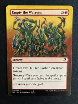 Empty the Warrens (TSR MTG) ALTERED with extended art. Hand painted! - Image 1