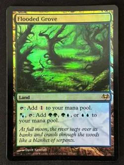 1x MTG Flooded Grove (Foil) - Eventide (EVE) #177 - Magic the Gathering - Image 1