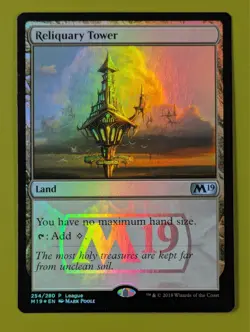FOIL PROMO Reliquary Tower x1 Core Set 2019 M19 League Promo 1x MTG - Image 1