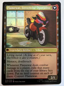 Flamewar, Brash Veteran / Flamewar, Streetwise Operative - FOIL - MTG - NM - Image 2