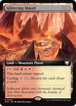 Glittering Massif (Extended Art) - 42 / English / Near Mint MTG - Image 1