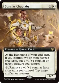 Foil - Sunstar Chaplain (Extended Art) - 324 / NM / English MTG - Image 1