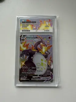 Pokemon TCG Charizard VMAX Shining Fates SV107/SV122 Gem Mint Ace 9 - Image 1