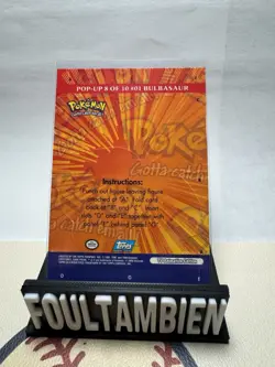 Bulbasaur- Pop-Up 1 of 10-Pokemon TV Animation 3-Topps 2000-N MINT/MINT - Image 2