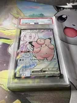 2025 Pokemon SVP EN-SV Black Star Promo Lillie's Clefairy EX #195 Coll PSA 9 - Image 3