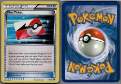 2012 Pokemon, B&W Dragon Vault, #19/20 First Ticket, Holo Rare - Image 1