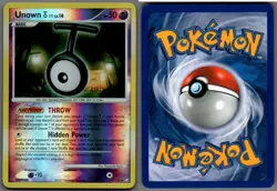 2007 Pokemon, D&P Mysterious Treasures, #67/123 Unown T Lv. 14, Reverse Holo UC - Image 1