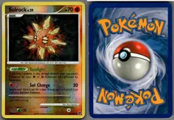 2008 Pokemon, D&P Great Encounters, #85/106 Solrock Lv. 29, Reverse Holo Common - Image 1