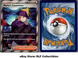 2024 Pokemon, Temporal Forces, #201/162 Morty's Conviction, Full Art Ultra Rare - Image 1