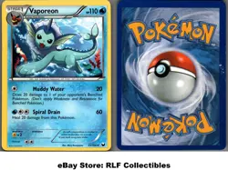 2012 Pokemon, B&W Dark Explorers, #25/108 Vaporeon, Uncommon (b) - Image 1