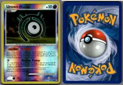 2007 Pokemon, D&P Mysterious Treasures, #66/123 Unown M Lv. 15, Reverse Holo UC - Image 1