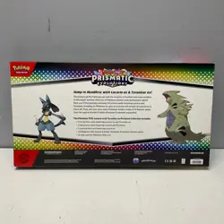 Pokemon TCG SV Prismatic Evolutions Lucario EX & Tyranitar EX Premium Collection - Image 4