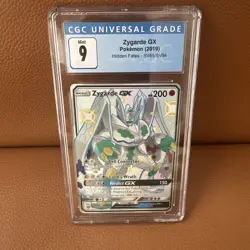 Zygarde GX SV65/SV94 Holo Ultra Rare Pokemon Hidden Fates CGC 9 MINT - Image 1